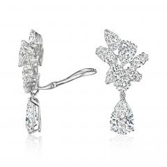  Oscar Heyman Brothers Oscar Heyman Mid Century Diamond Earrings - 4429809