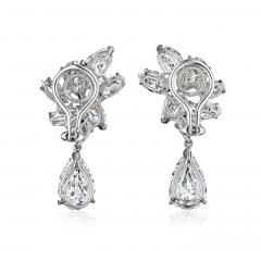  Oscar Heyman Brothers Oscar Heyman Mid Century Diamond Earrings - 4429815