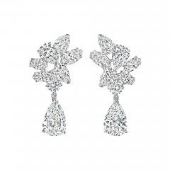  Oscar Heyman Brothers Oscar Heyman Mid Century Diamond Earrings - 4435055