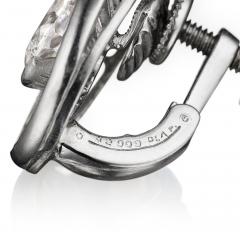  Oscar Heyman Brothers Oscar Heyman Mid Century Diamond Earrings - 4486409