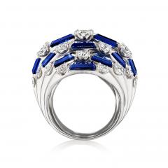  Oscar Heyman Brothers Oscar Heyman Mid Century Sapphire Ring - 4429825