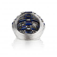  Oscar Heyman Brothers Oscar Heyman Mid Century Sapphire Ring - 4429828