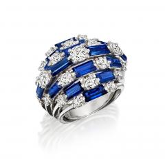  Oscar Heyman Brothers Oscar Heyman Mid Century Sapphire Ring - 4429829