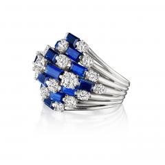  Oscar Heyman Brothers Oscar Heyman Mid Century Sapphire Ring - 4429830