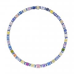  Oscar Heyman Brothers Oscar Heyman Multi color Sapphire Necklace - 4412287