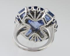  Oscar Heyman Brothers Oscar Heyman Natural Sapphire Diamond Ring - 198996