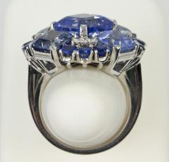  Oscar Heyman Brothers Oscar Heyman Natural Sapphire Diamond Ring - 198998