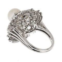  Oscar Heyman Brothers Oscar Heyman Platinum 6 00cttw Diamond And Pearl Ring - 4002885