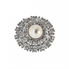  Oscar Heyman Brothers Oscar Heyman Platinum 6 00cttw Diamond And Pearl Ring - 4003992