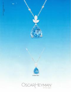  Oscar Heyman Brothers Oscar Heyman Santa Maria Aquamarine and Diamond Pendant Necklace - 3799229