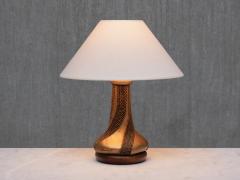  Ottaviani Giovanni Ottaviani Bronze Table Lamp with Beaded Texture Italy 1960s - 4587544