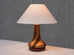  Ottaviani Giovanni Ottaviani Bronze Table Lamp with Beaded Texture Italy 1960s - 4587549