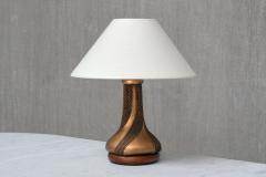  Ottaviani Giovanni Ottaviani Bronze Table Lamp with Beaded Texture Italy 1960s - 4587550