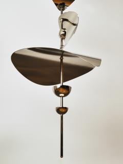  Ovature Studios Bonnie Config 1 Large Contemporary LED Vertical Chandelier Brass - 4748564
