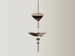  Ovature Studios Bonnie Config 1 Large Contemporary LED Vertical Chandelier Brass - 4748566