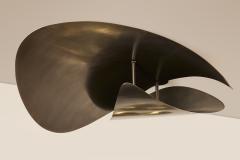 Ovature Studios Bonnie Flushmount Small Handmade LED Ceiling in Brass Bronze or Nickel - 4749446
