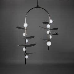  Ovature Studios Sofia Mouth Blown Glass LED Config 1 Handmade Brass Bronze or Nickel - 3803824