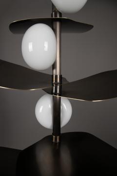  Ovature Studios Sofia Mouth Blown Glass LED Config 1 Handmade Brass Bronze or Nickel - 3803876