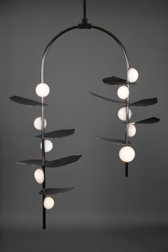  Ovature Studios Sofia Mouth Blown Glass LED Config 1 Handmade Brass Bronze or Nickel - 3803890