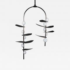  Ovature Studios Sofia Mouth Blown Glass LED Config 1 Handmade Brass Bronze or Nickel - 3805376
