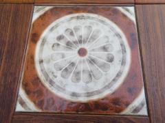  Ox Art 1970s Ox Art Danish Rosewood Tile Drop Leaf Dining Table Midcentury - 3047679