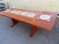  Ox Art 1970s Ox Art Danish Rosewood Tile Drop Leaf Dining Table Midcentury - 3047700