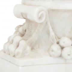  P Conti Italian Neoclassical style alabaster and marble lamp - 2045104