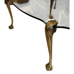  P E Guerin Mid Century Modern Hollywood Regency P E Guerin Glass Brass Cocktail Table - 4406696