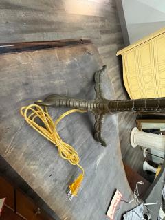  P E Guerin P E Guerin Bronze Ostrich Leg Lamp - 4460012