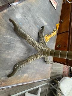  P E Guerin P E Guerin Bronze Ostrich Leg Lamp - 4460063