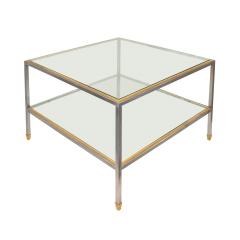  P E Guerin P E Guerin Exquisitely Crafted Steel and Burnished Brass Dore Table 1982 - 3398808