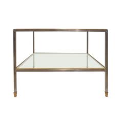  P E Guerin P E Guerin Exquisitely Crafted Steel and Burnished Brass Dore Table 1982 - 3398813