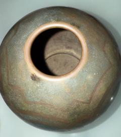  P Mercier Dinanderie Metal Art Deco Vase by P Mercier France - 4217259
