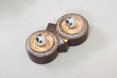  PAN Keramik Pair of Fat Lava Ceramic Wall Lights by PAN Ceramics Germany 1970s - 1077938