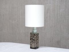  PM Keramik Pair of PM Keramik Table Lamps with Dotted Relief Structure Denmark 1960s - 4370524