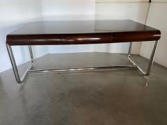  Pace Collection American Modern Palisander and Chrome Desk Leon Rosen For Pace - 2831056