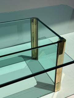  Pace Collection Leon Rosen for Pace Collection Brass and Glass Large Coffee Table - 4761524