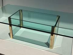  Pace Collection Leon Rosen for Pace Collection Brass and Glass Large Coffee Table - 4761526