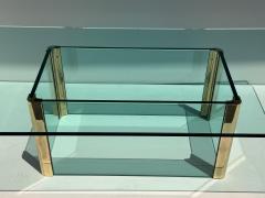  Pace Collection Leon Rosen for Pace Collection Brass and Glass Large Coffee Table - 4761582