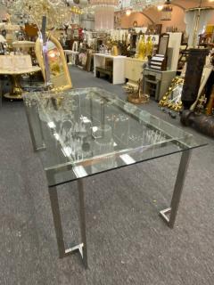  Pace Collection MODERNIST SQUARE TUBULAR DINING TABLE BY PACE - 1703356