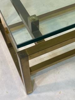  Pace Collection MODERNIST TUBULAR BRASS FRAME COFFEE TABLE BY PACE - 1705703