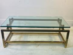  Pace Collection MODERNIST TUBULAR BRASS FRAME COFFEE TABLE BY PACE - 1705714