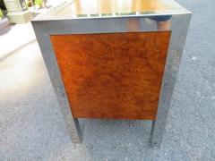  Pace Collection Magnificent XL Leon Rosen Pace Collection Burl Chrome Credenza Mid Century - 3031884