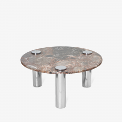  Pace Collection Marble Chrome Cocktail Table in the Style of Leon Rosen for Pace Collection - 1910793