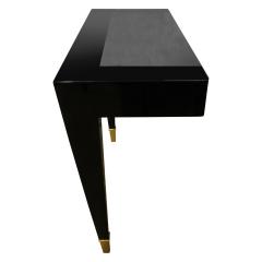  Pace Collection Pace Collection Black Lacquer Console Table with Inset Granite Top 1980s - 706617