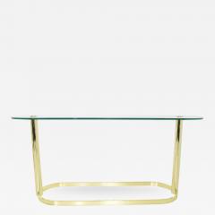  Pace Collection Pace Collection Brass and Glass Console Table - 1262618