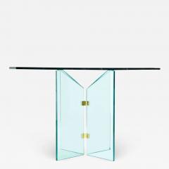  Pace Collection Pace Collection Brass and Glass Table - 2429617