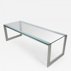  Pace Collection Pace Collection Chrome and Glass Cocktail Table - 241351