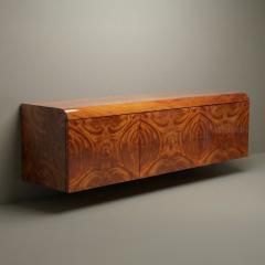  Pace Collection Pace Collection Floating Credenza Sideboard Console in High Gloss Burlwood - 4570091