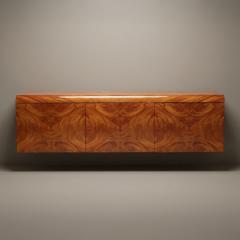  Pace Collection Pace Collection Floating Credenza Sideboard Console in High Gloss Burlwood - 4570093